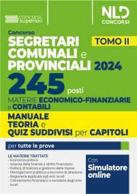 CONCORSO 245 SEGRETARI COMUNALI 2024 - TEORIA E QUIZ TOMO II
