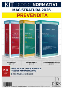 KIT CODICI DIKE MAGISTRATURA 2026 - CARINGELLA CIVILE,PENALE,AMMINISTRATIVO + OMAGGIO e  ADDENDA - PREORDINE