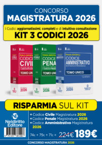 KIT 3 CODICI MAGISTRATURA 2026 NEL DIRITTO CIVILE PENALE AMMINISTRATIVO +OMAGGIO e ADDENDA - GAROFOLI